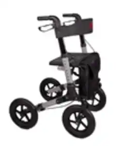 Alu Rollator AT51036 mit Luftbereifung inkl. Stockhalter