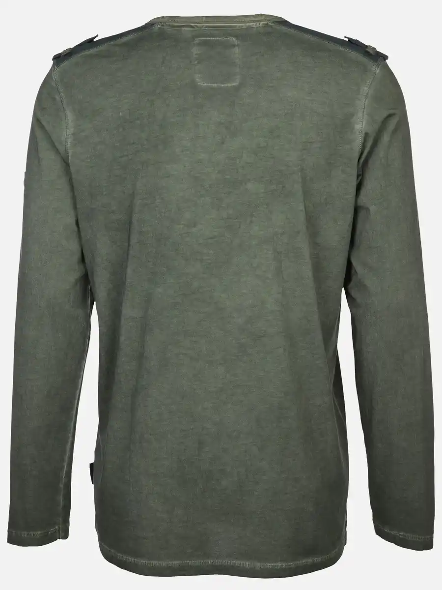 Bild 2 von Herren Henleyshirt mit langem Arm Oliv