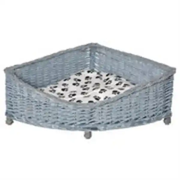 Bild 2 von Hundebett Haustierbett Katzensofa Weichem Bezug Katzensofa Weide Plüsch Grau 68 x 68 x 32 cm