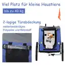 Bild 4 von Fahrradanhänger Haustier Hundeanhänger Regenschutz Oxfordstoff Blau