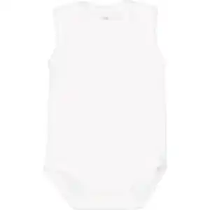 Babybody Ärmellos, Weiß, 98/104