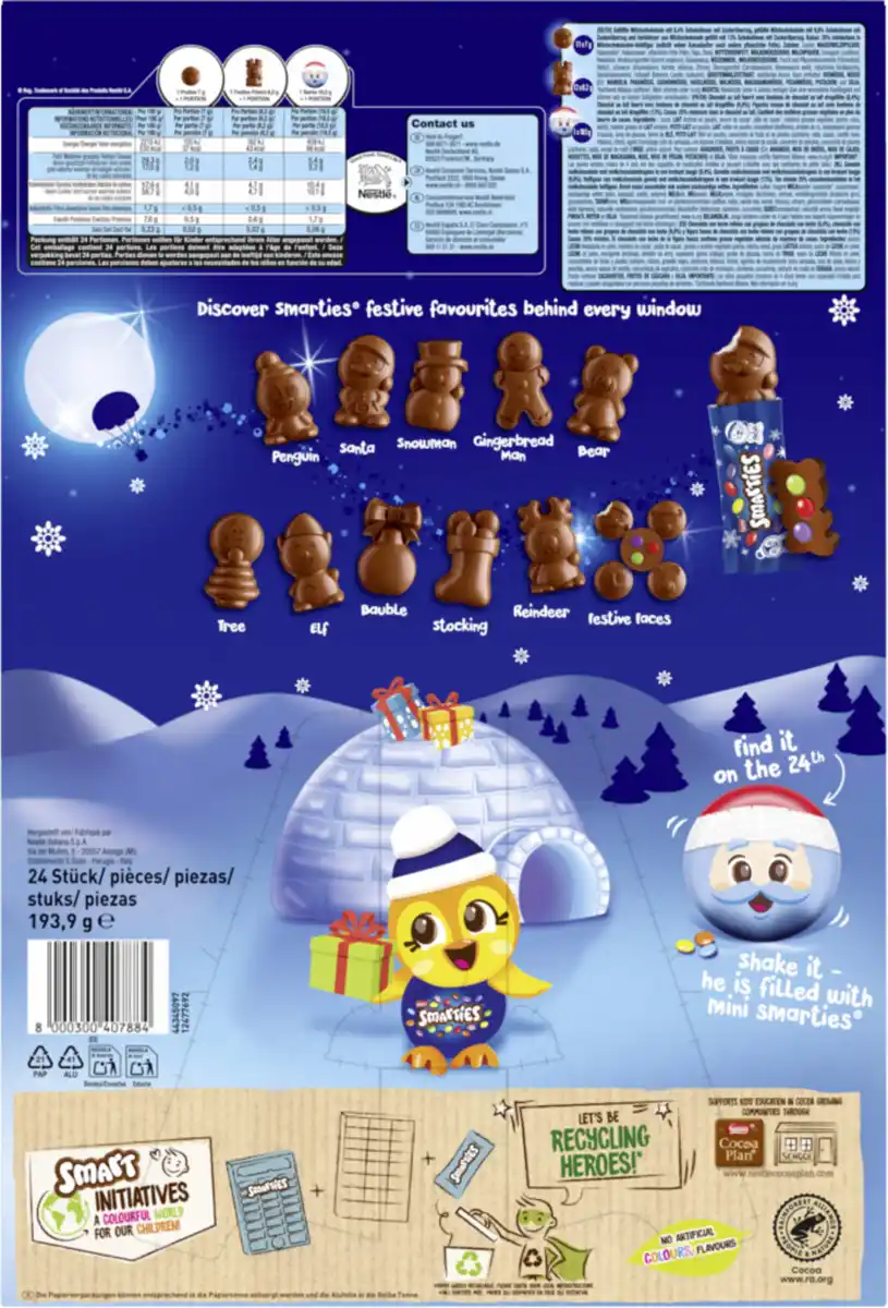 Bild 2 von Smarties Adventskalender 2024, 193,9 g