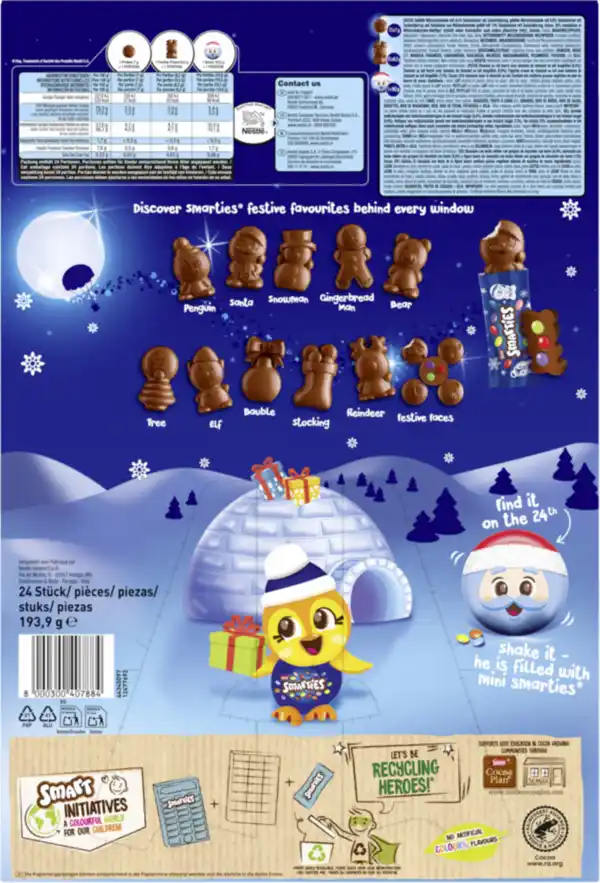 Bild 2 von Smarties Adventskalender 2024, 193,9 g