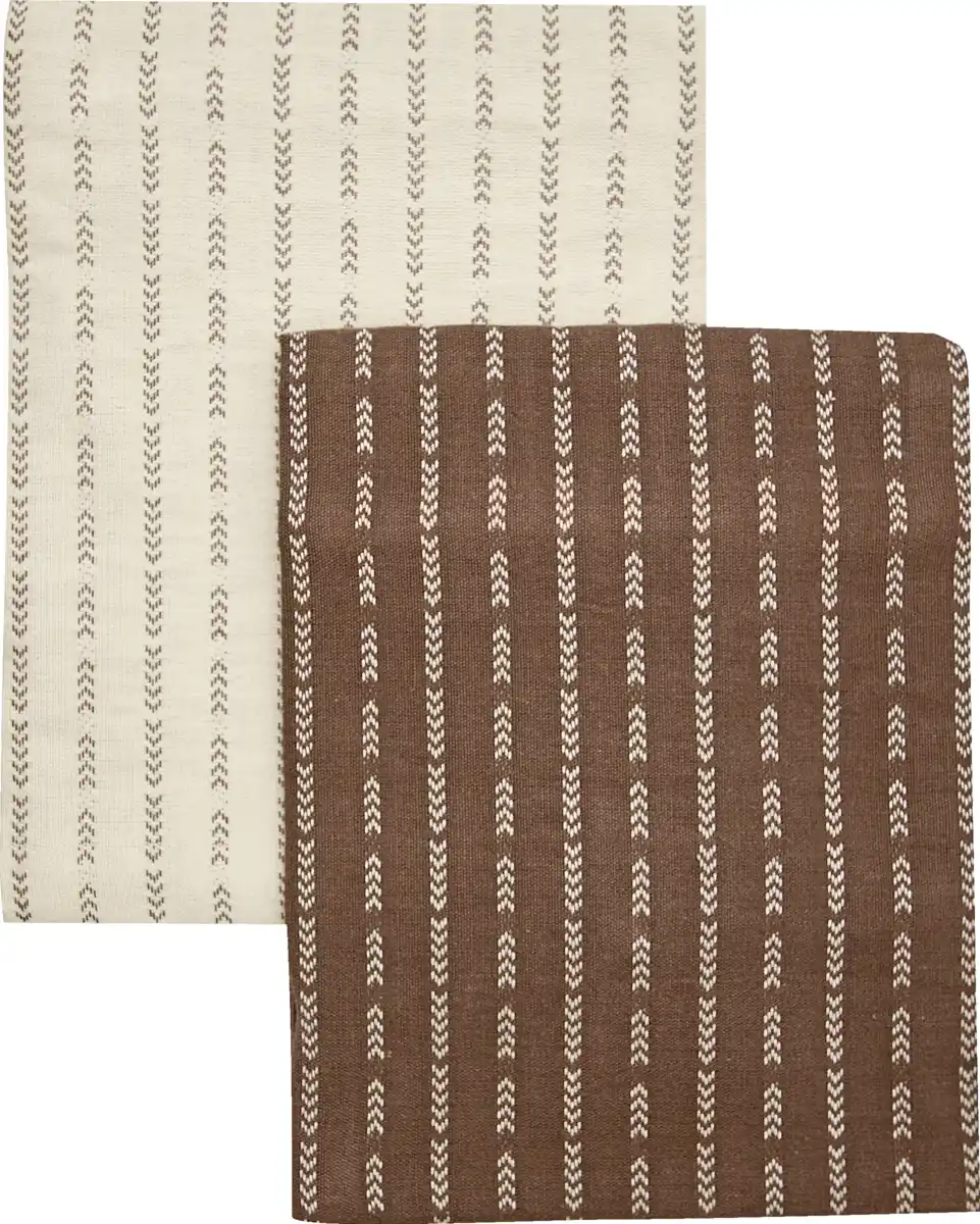 Bild 1 von IDEENWELT 2er Set Geschirrtücher braun