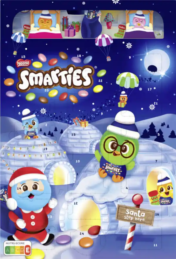 Bild 1 von Smarties Adventskalender 2024, 193,9 g