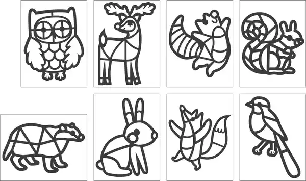 Bild 2 von IDEENWELT Fensterbilder-Bastelset Herbsttiere