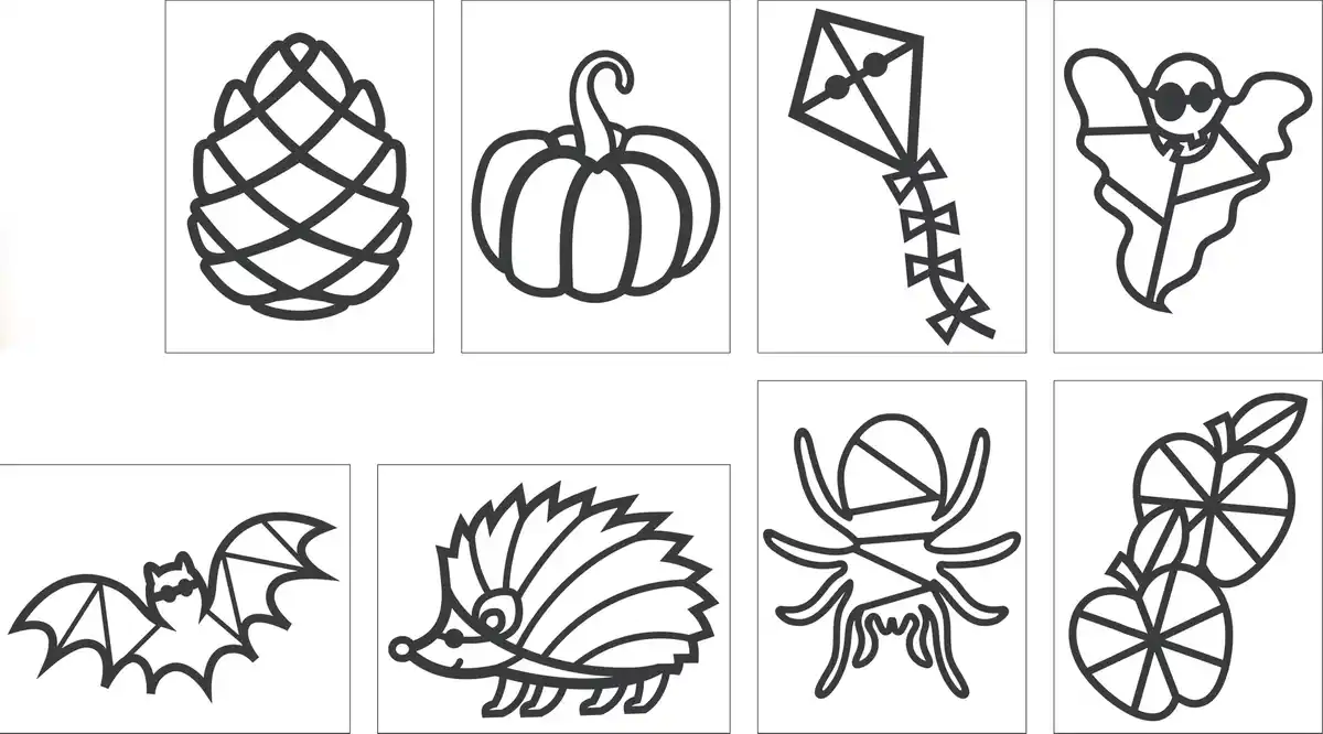 Bild 2 von IDEENWELT Fensterbilder-Bastelset Herbstszenen