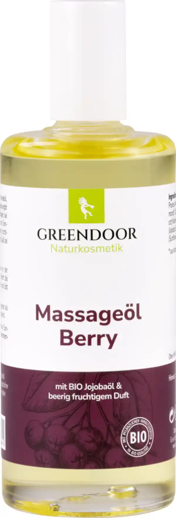 Bild 1 von GREENDOOR Massageöl Berry, 100 ml