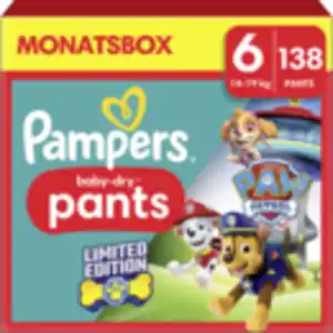 Pampers Baby Dry Nappy Pants Gr.6 (14-19kg) Monatsbox Paw Patrol