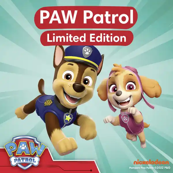 Bild 3 von Pampers Baby Dry Nappy Pants Gr.6 (14-19kg) Monatsbox Paw Patrol