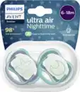 Bild 2 von PHILIPS AVENT ultra air Schnuller Sterne & Mond 6-18 Monate