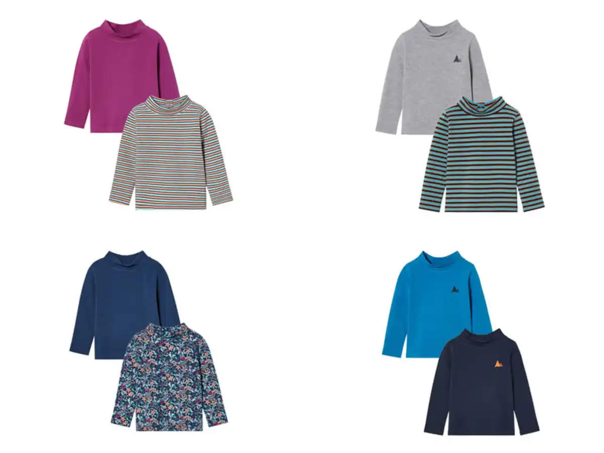 Bild 1 von lupilu® Kinder-Thermo-Langarmshirts, mit Bio-Baumwolle, 2 Stück