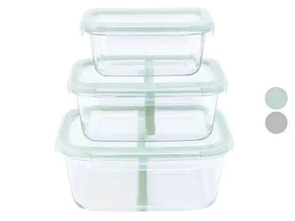 Bild 1 von LIVARNO home Glas-Lunchboxen-Set, 3-teilig,  3 Dosen