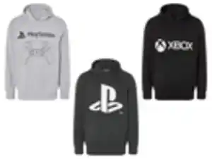 PLAYSTATION | XBOX Herren Sweathoodie, PLAYSTATION | XBOX, mit Druck