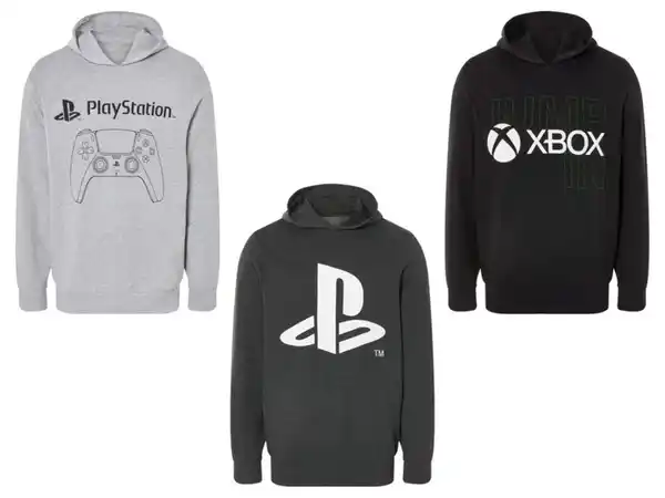 Bild 1 von PLAYSTATION | XBOX Herren Sweathoodie, PLAYSTATION | XBOX, mit Druck