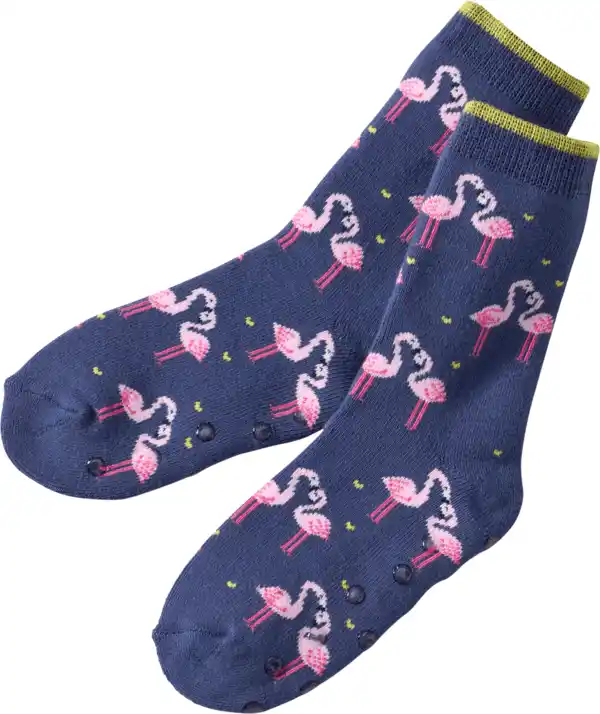 Bild 1 von ALANA ABS Socken mit Flamingo-Muster, lila, Gr. 27/28