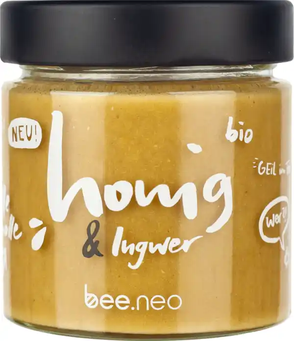 Bild 1 von bee.neo Bio Honig & Ingwer, 230 g