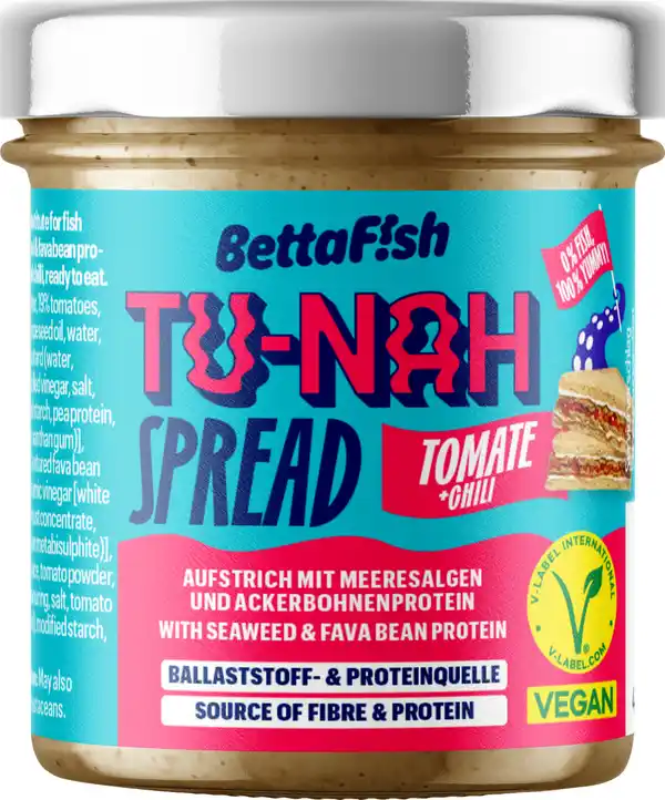 Bild 1 von BettaF!sh TU-NAH Aufstrich Tomate-Chili, 130 g