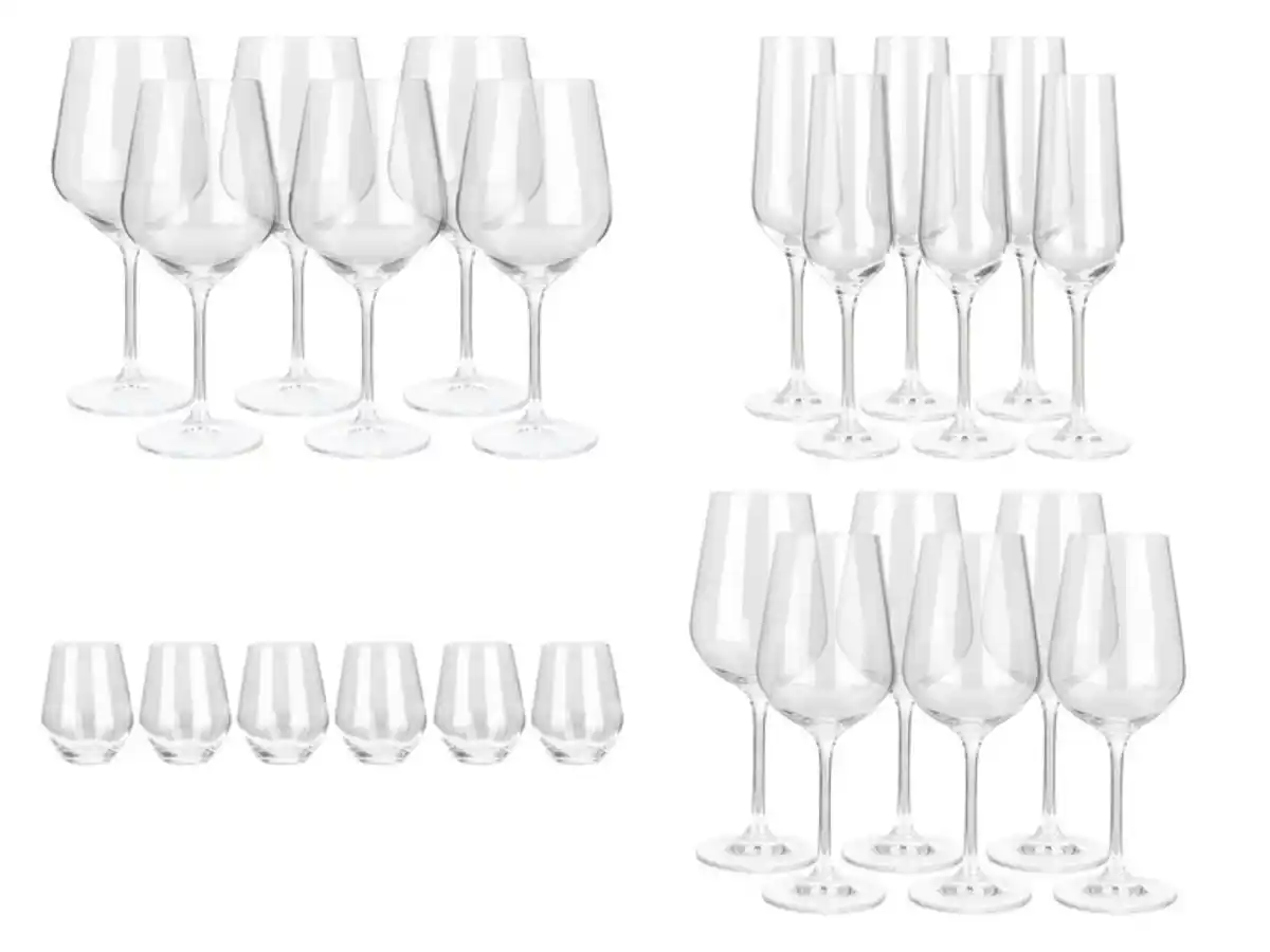 Bild 1 von LIVARNO home Rotwein-/Sekt-/Trink-/Weißweingläser, 6er-Set,  6 St