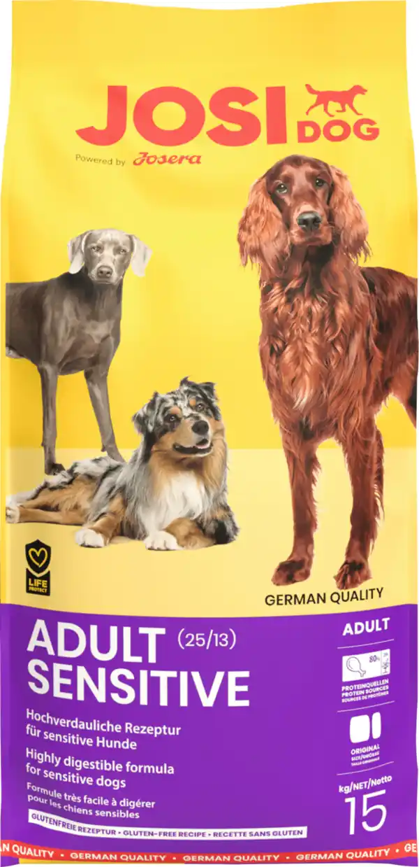 Bild 1 von JosiDog Trockenfutter Hund sensitive mit Mais & Geflügel, Adult