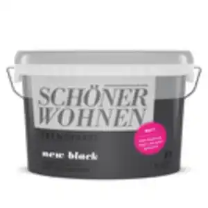 Schöner Wohnen Farbe Trendfarbe 'New Black' schwarz matt 1 l