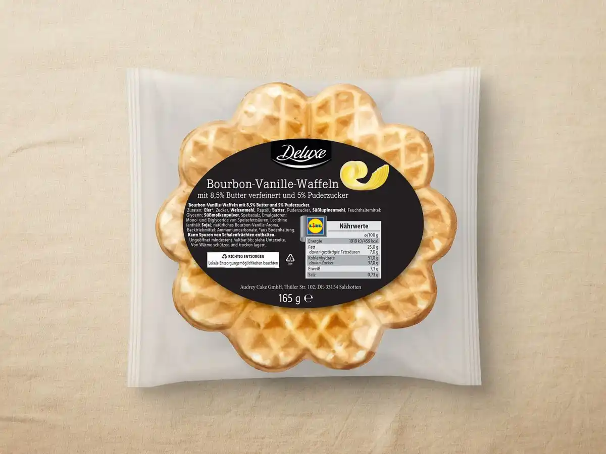 Bild 1 von Deluxe Bourbon-Vanille-Waffeln,  165 g