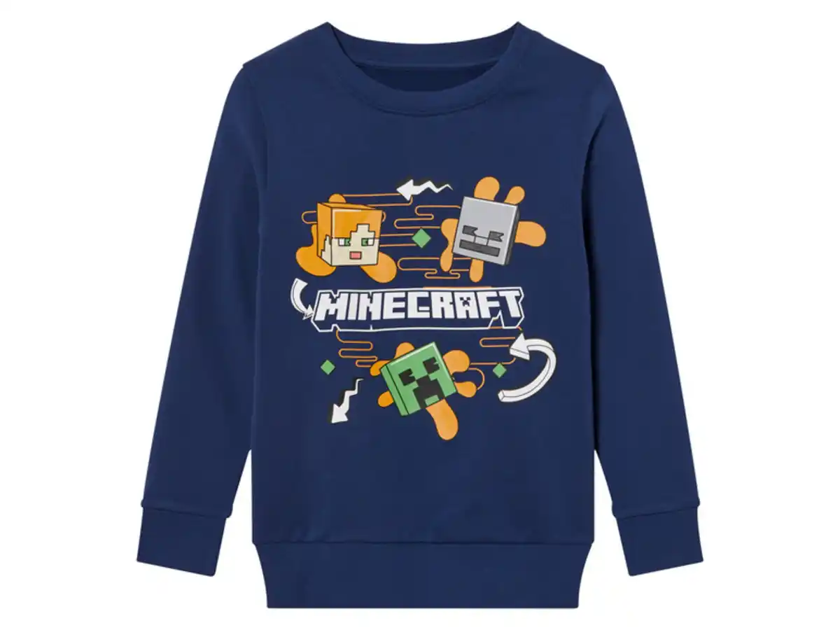 Bild 2 von Minecraft Kinder Sweatshirt / Sweatjacke mit Druck