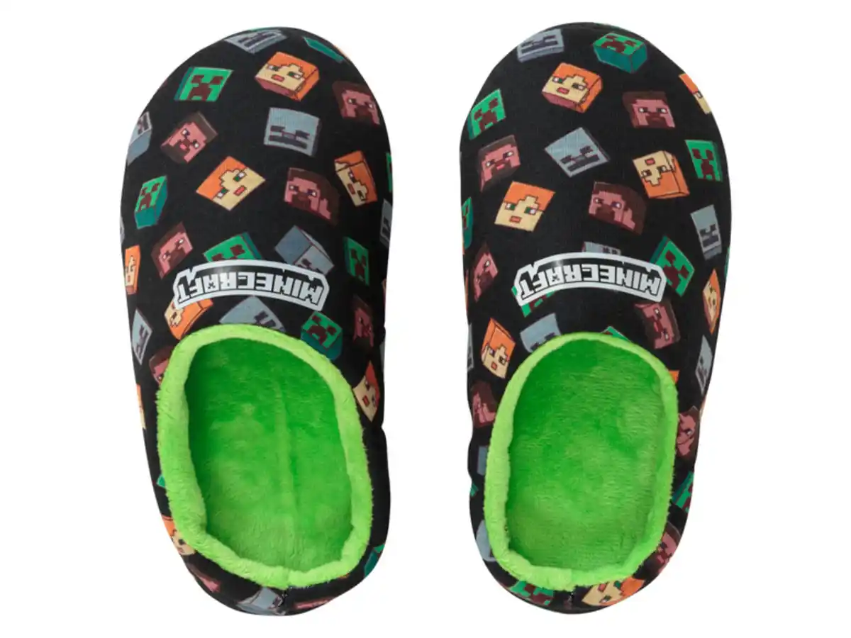 Bild 3 von Minecraft Kinder Hausschuhe mit Textilfutter