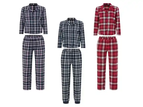 Bild 1 von esmara® Damen Flanell-Pyjama, angenehmer Tragekomfort