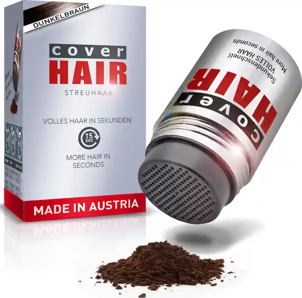 Bild 3 von COVER HAIR Haarverdichtung mit Schütthaar dunkelbraun, 14 g