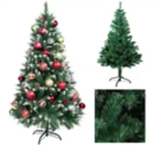 Gotoll Künstlicher Weihnachtsbaum »XM003-6«, Grün / Weiss Tannenbaum 120 150 180 210 cm Weihnachtsbäume Tannenbaum mit Ständer Spitzen 200, 400, 600, 700 Christbaum