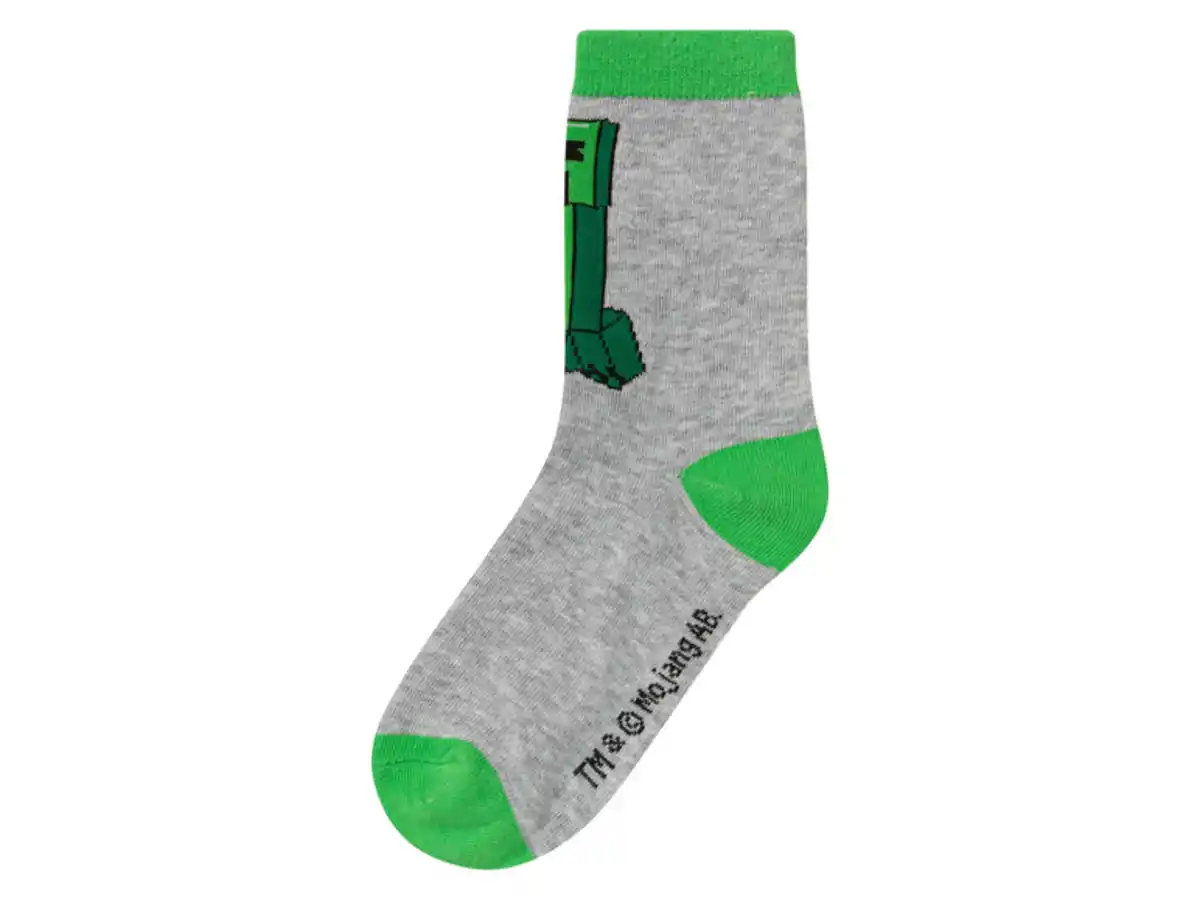 Bild 3 von Kinder Socken »Minecraft«, 3 Paar, elastische Bündchen