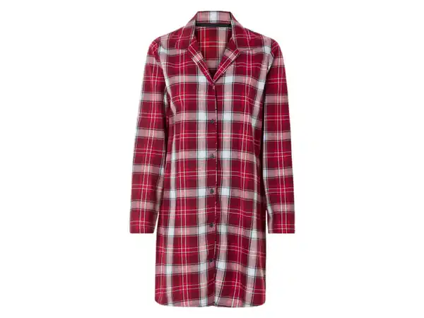 Bild 2 von esmara® Damen Flanell-Bigshirt, mit Seitenschlitzen