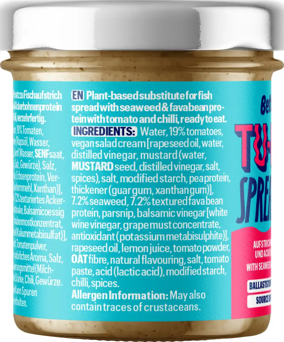 Bild 3 von BettaF!sh TU-NAH Aufstrich Tomate-Chili, 130 g