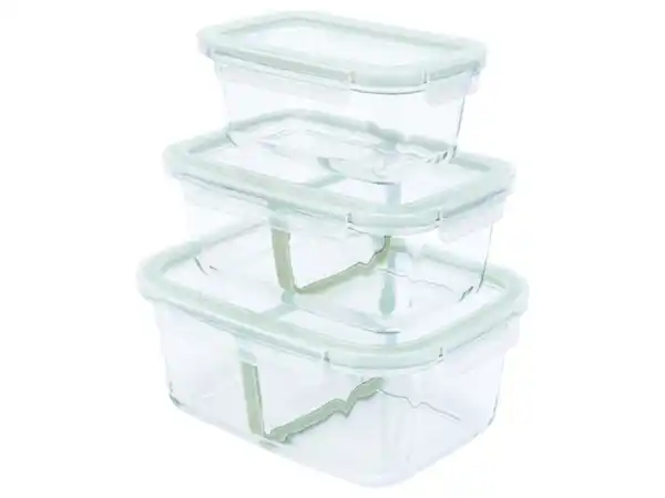 Bild 3 von LIVARNO home Glas-Lunchboxen-Set, 3-teilig,  3 Dosen