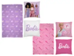 Barbie Kinder Kuscheldecke mit Kissen, 100 x 150 cm