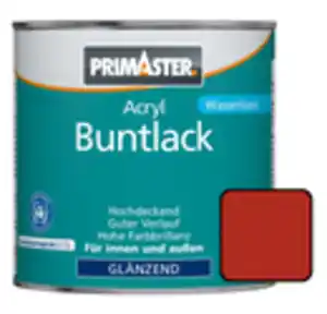 Primaster Acryl Buntlack RAL 3000 375 ml feuerrot glänzend