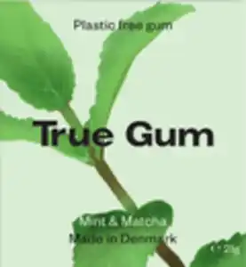 True Gum Mint & Matcha Kaugummi, 21 g