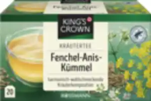 KING'S CROWN Kräutertee Fenchel-Anis-Kümmel, 40 g