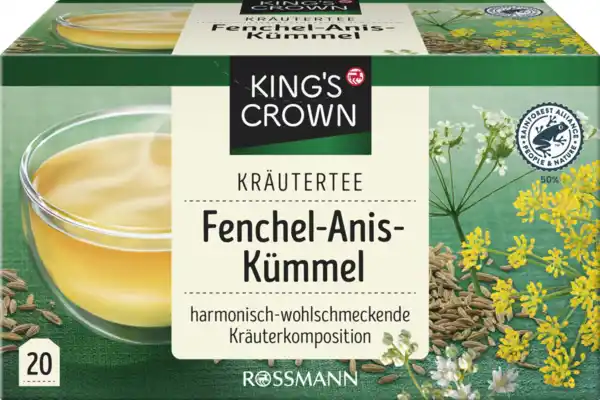 Bild 1 von KING'S CROWN Kräutertee Fenchel-Anis-Kümmel, 40 g