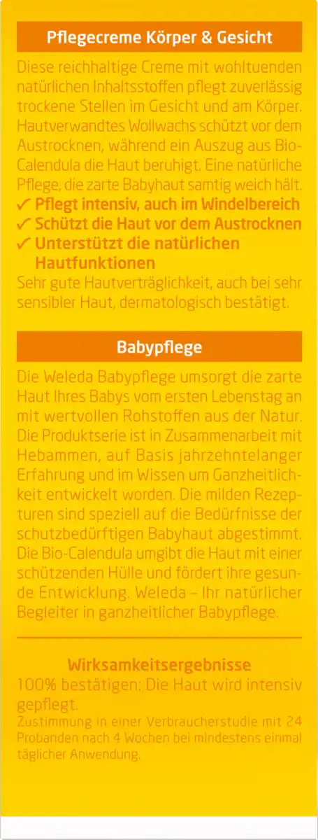 Bild 2 von Weleda baby Calendula Pflegecreme Körper & Gesicht, 30 ml