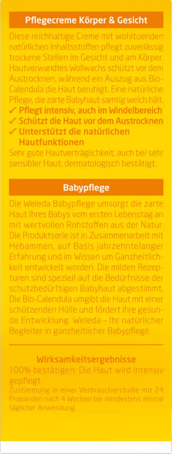 Bild 2 von Weleda baby Calendula Pflegecreme Körper & Gesicht, 30 ml