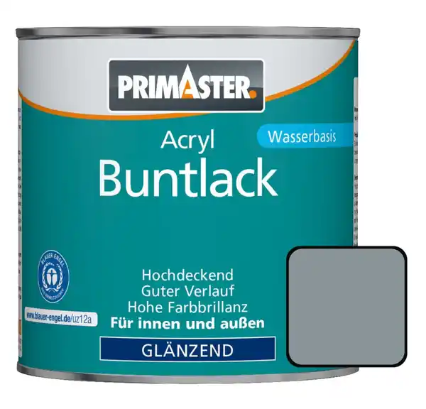 Bild 1 von Primaster Acryl Buntlack RAL 7001 750 ml silbergrau glänzend