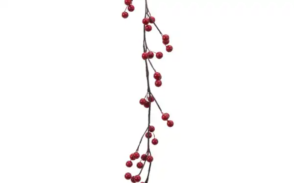 Bild 1 von Girlande Berries, rot, 130 cm