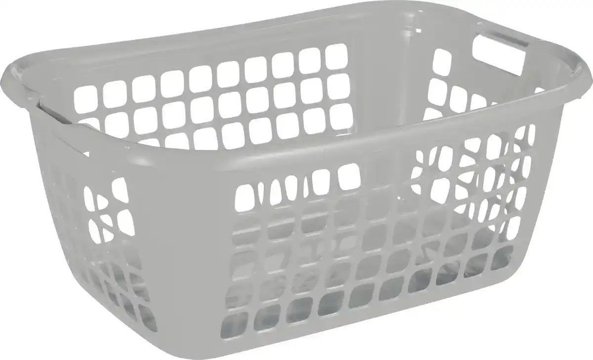 Bild 1 von Sunware Wäschekorb Basic 79L silber 65 x 45 x 27 cm