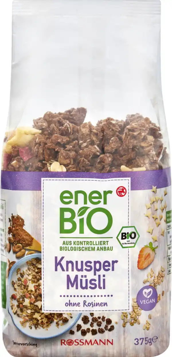 Bild 1 von enerBiO Knusper Müsli, 375 g