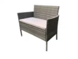 TrendLine Rattanbank 2 Sitzer Greta 103 x 59 x 85 cm