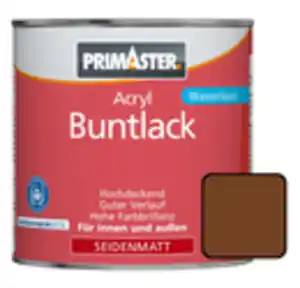 Primaster Acryl Buntlack RAL 8011 375 ml nussbraun seidenmatt