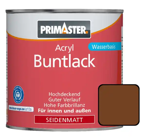 Bild 1 von Primaster Acryl Buntlack RAL 8011 375 ml nussbraun seidenmatt