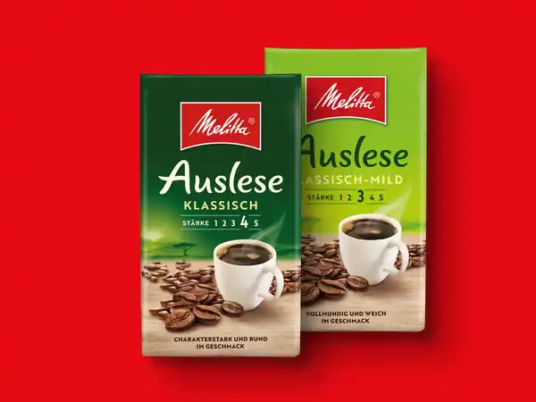 Bild 1 von Melitta Kaffee Auslese,  500 g